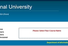 National University Degree 3rd Year Result