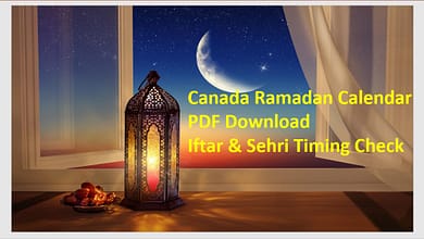 In Canada Ramadan Calendar 2023 PDF Download Iftar & Sehri Timing Check