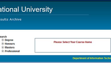National University Degree 3rd Year Result